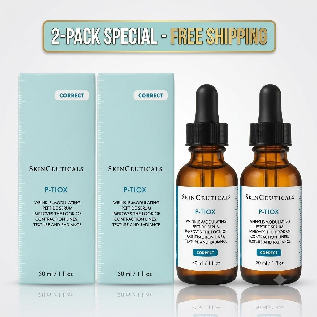 SkinCeuticals P-TIOX Wrinkle-Modulating Peptide Serum 30ml / 1 fl oz (Pack of 2)