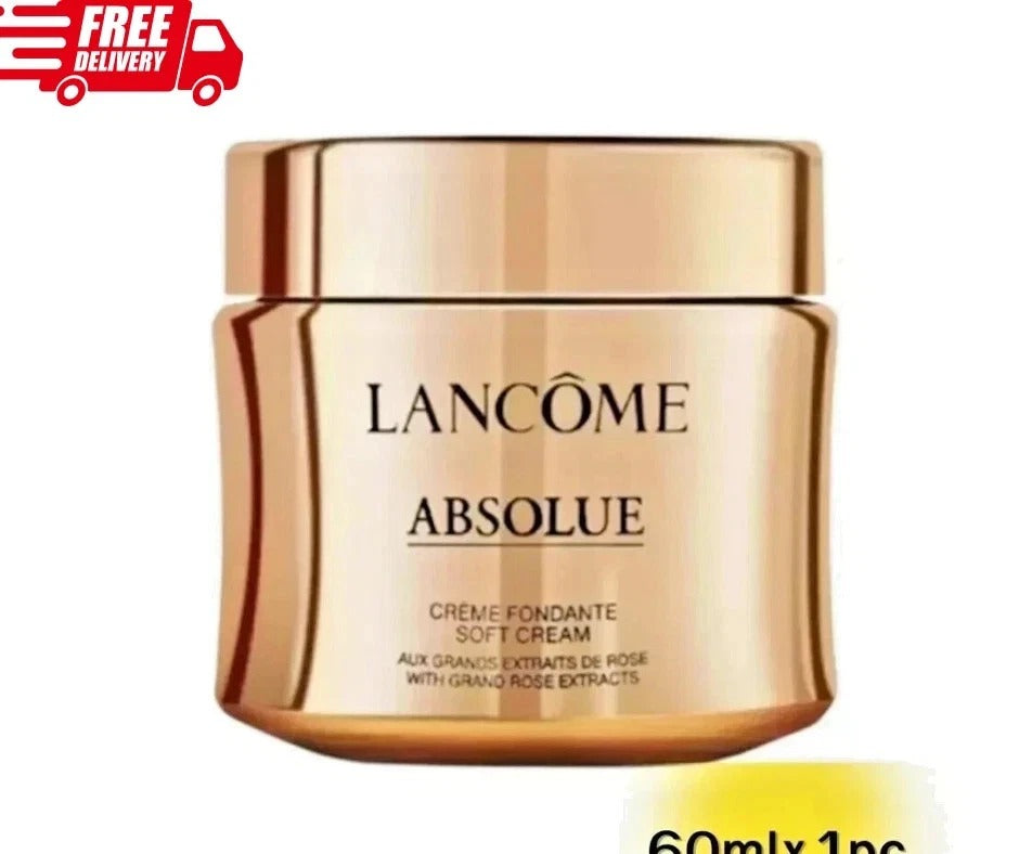 Lancôme Absolue Soft Cream 60ml / 2.0 oz Anti-Aging Face Moisturizer with Grand Rose Extracts
