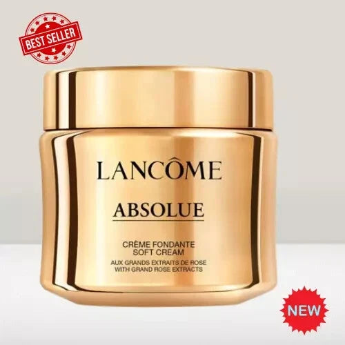 Lancôme Absolue Soft Cream 60ml / 2.0 oz Anti-Aging Face Moisturizer with Grand Rose Extracts