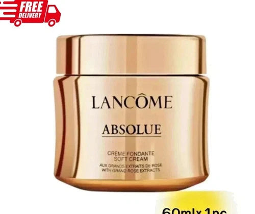 Lancôme Absolue Soft Cream 60ml / 2.0 oz Anti-Aging Face Moisturizer with Grand Rose Extracts