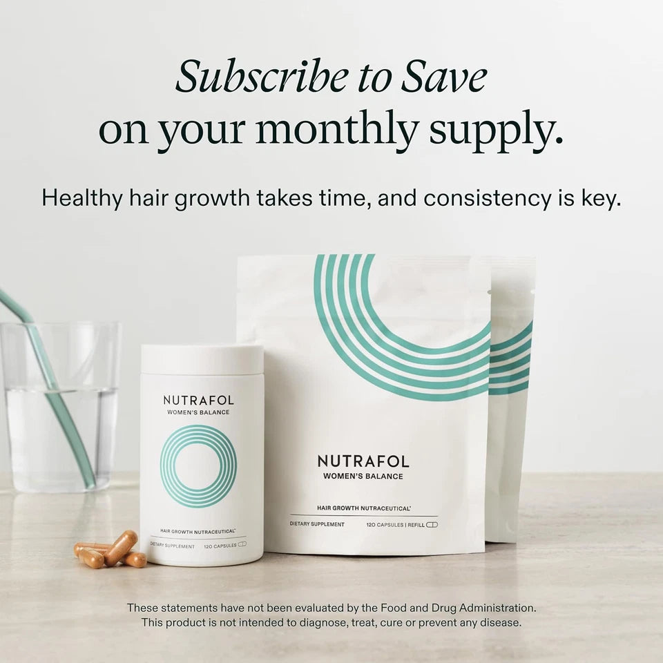 Nutrafol Women’s Balance Hair Growth Supplement for Ages 45+ – Clinically Proven Hair Support for Thicker, Stronger Hair